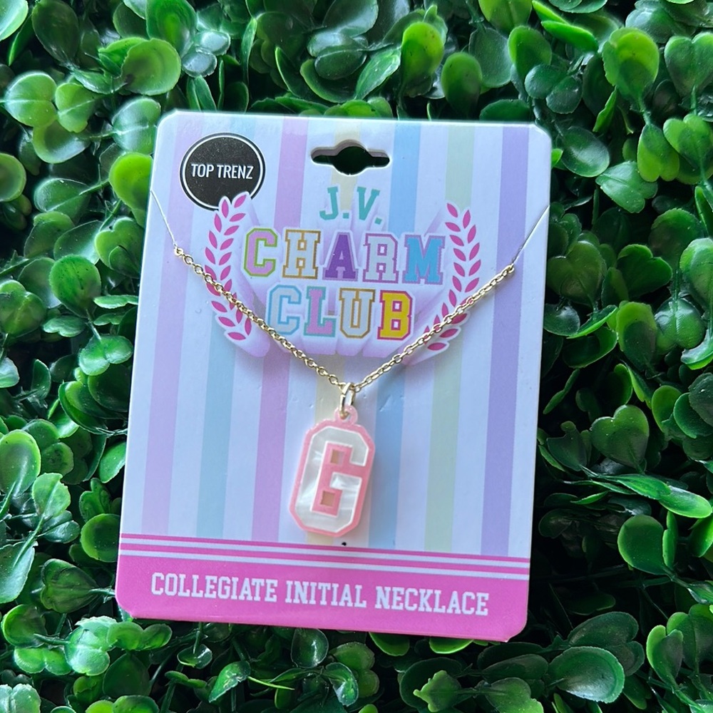 Gold Collegiate Initial Necklace